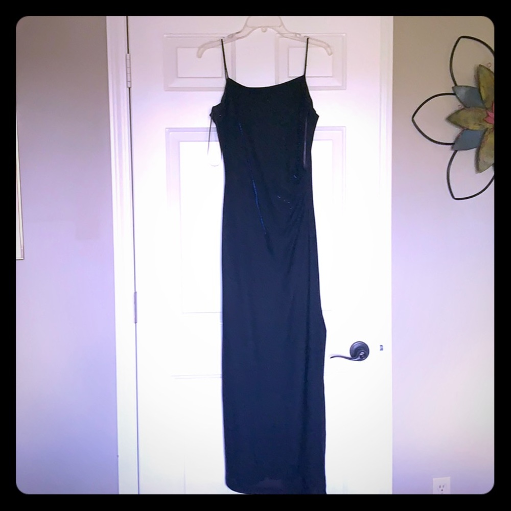 Black iridescence dress(turns midnight blue)